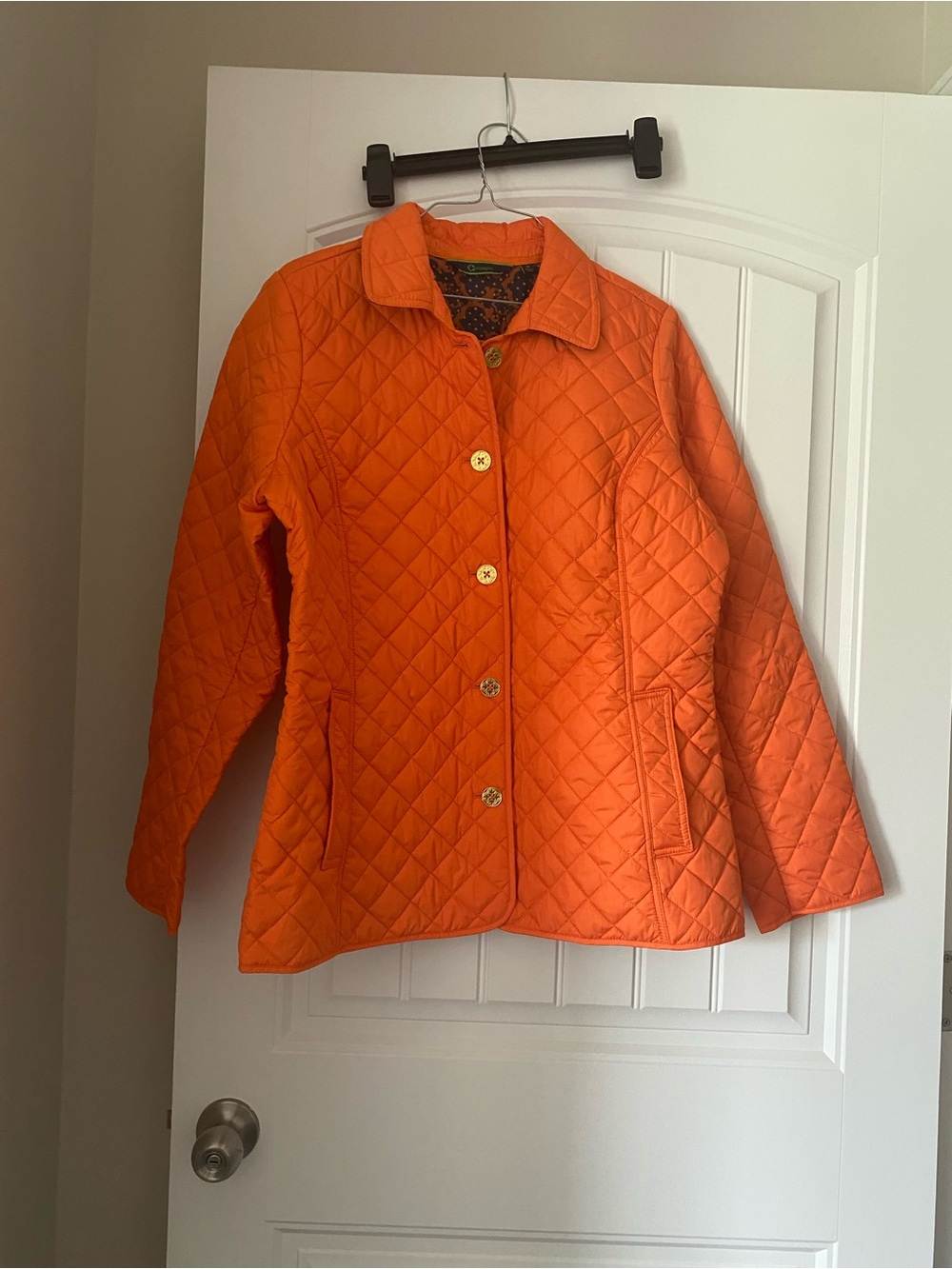 Quilted Orange Women's Jacket